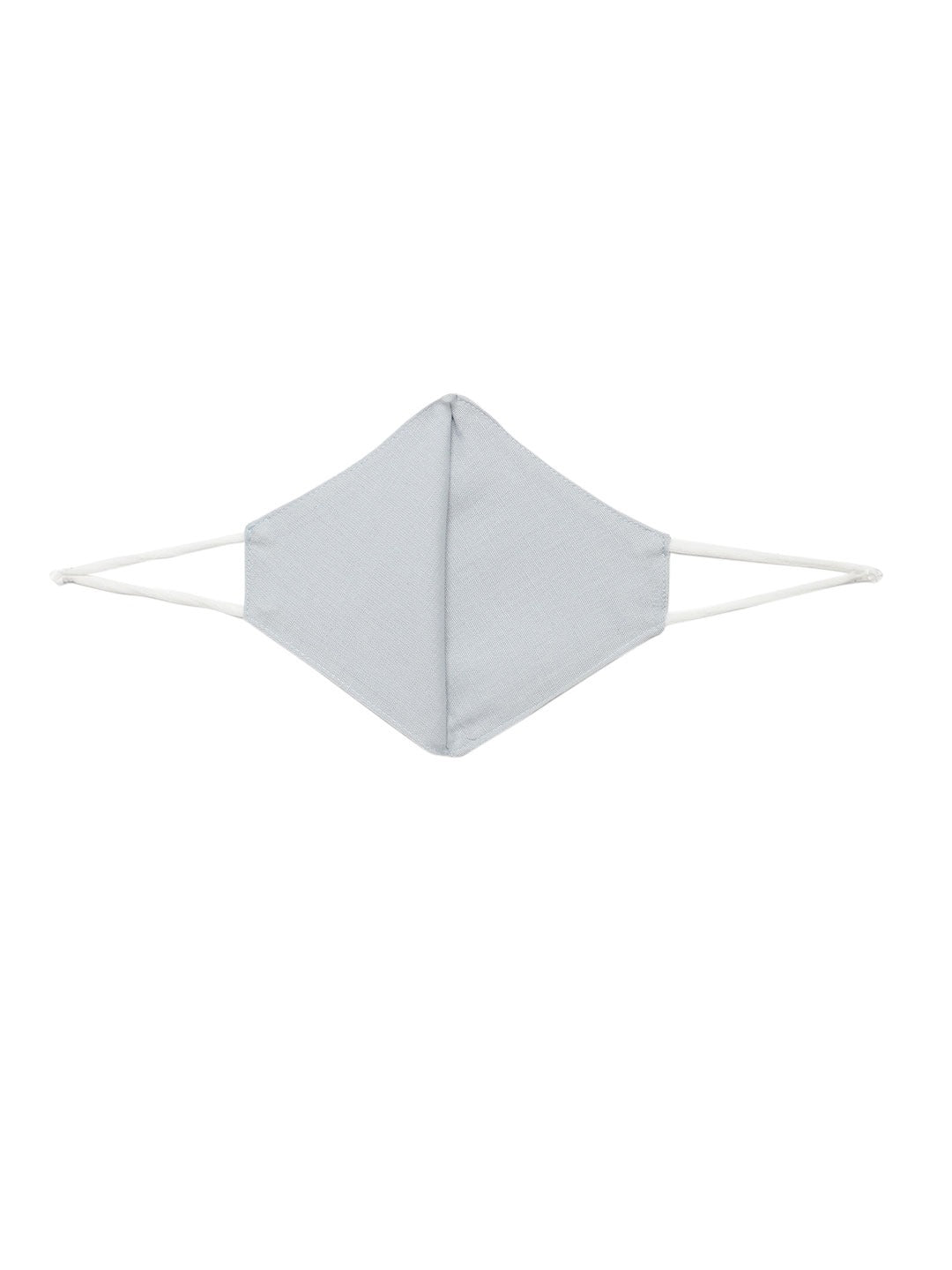 Blueberry Grey solid 2 ply cotton reusable chain mask