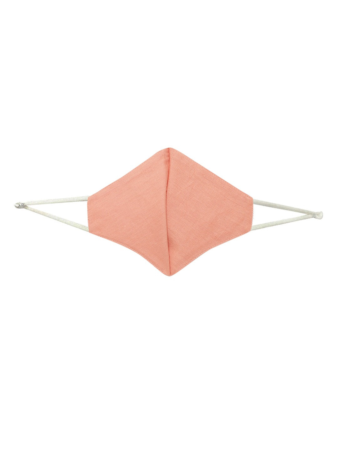 Blueberry Peach solid 2 ply cotton reusable chain mask