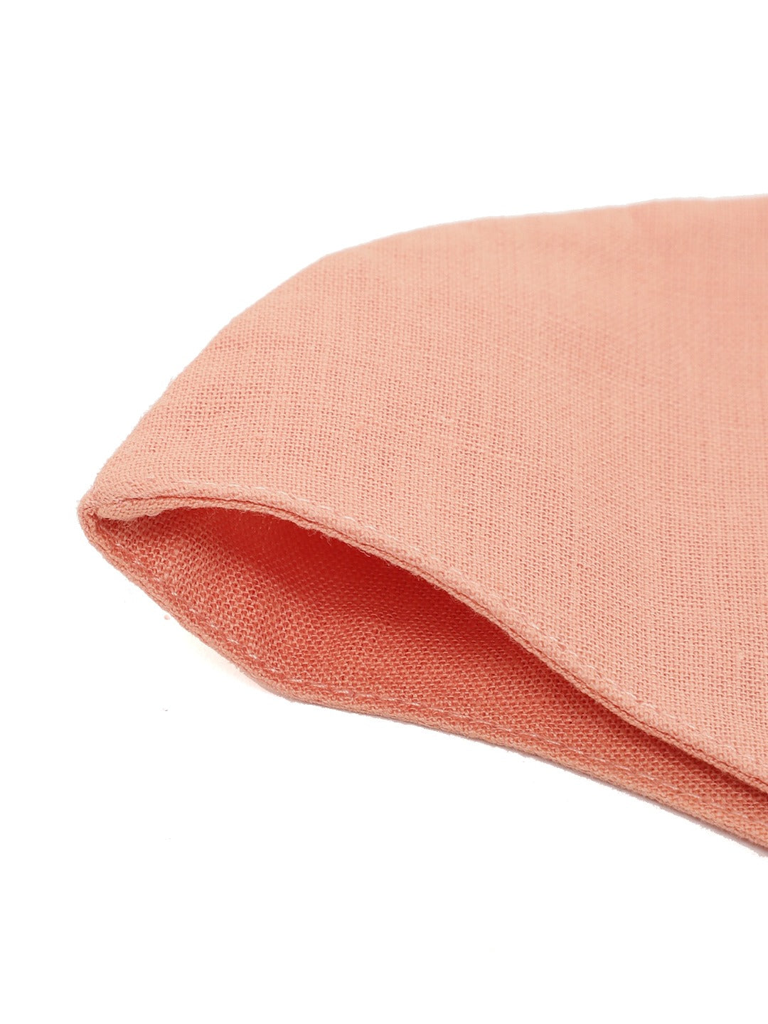 Blueberry Peach solid 2 ply cotton reusable chain mask