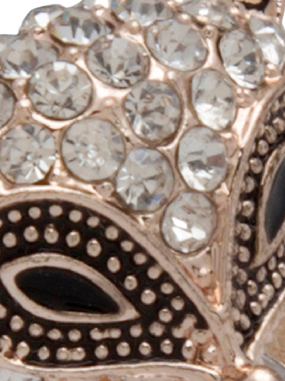 Blueberry gold plated fox animal shape ring