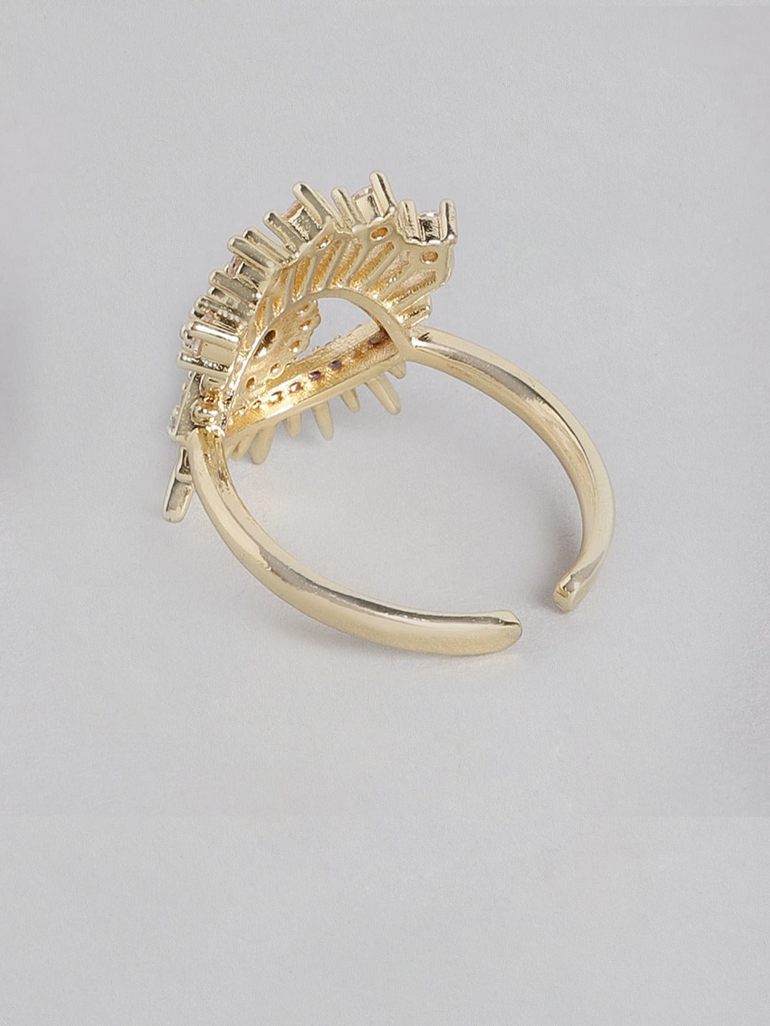 Blueberry gold plated Evil Eye ring