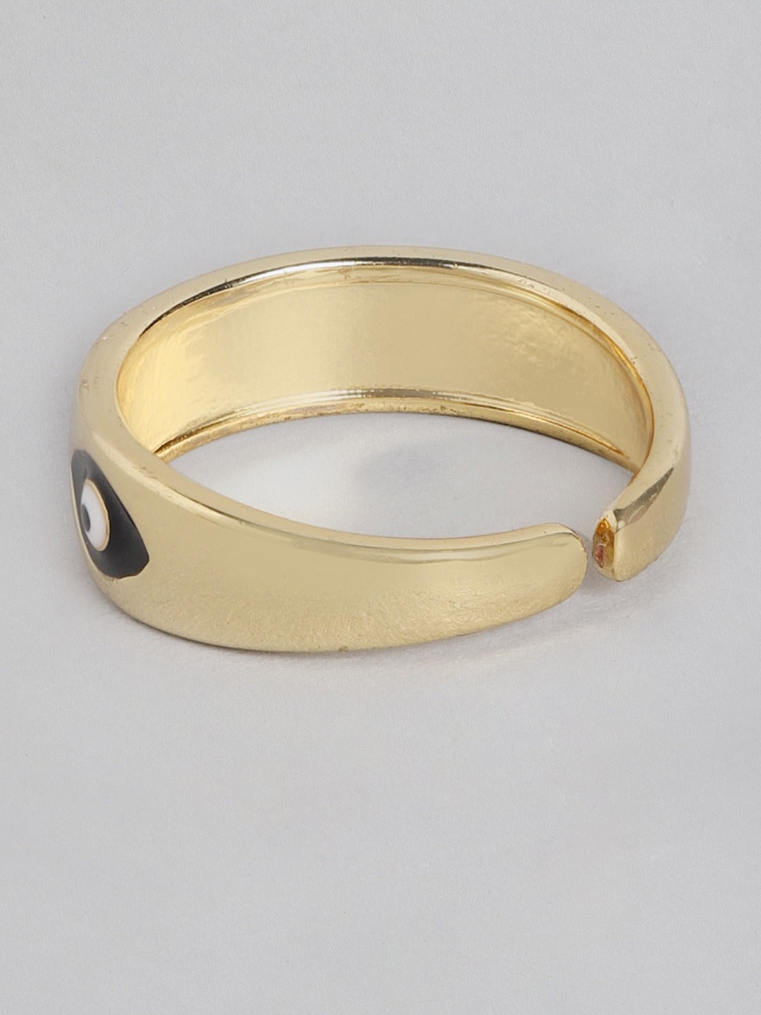 Blueberry gold plated Evil Eye ring