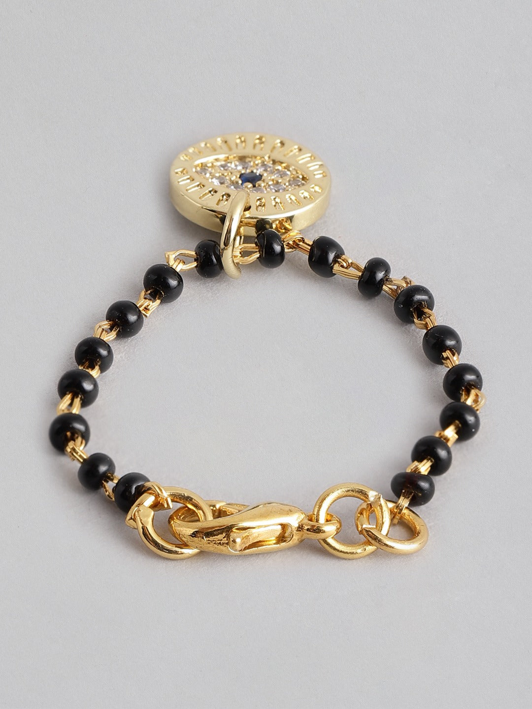 Blueberry gold plated Evil Eye bracelet and Watch charm