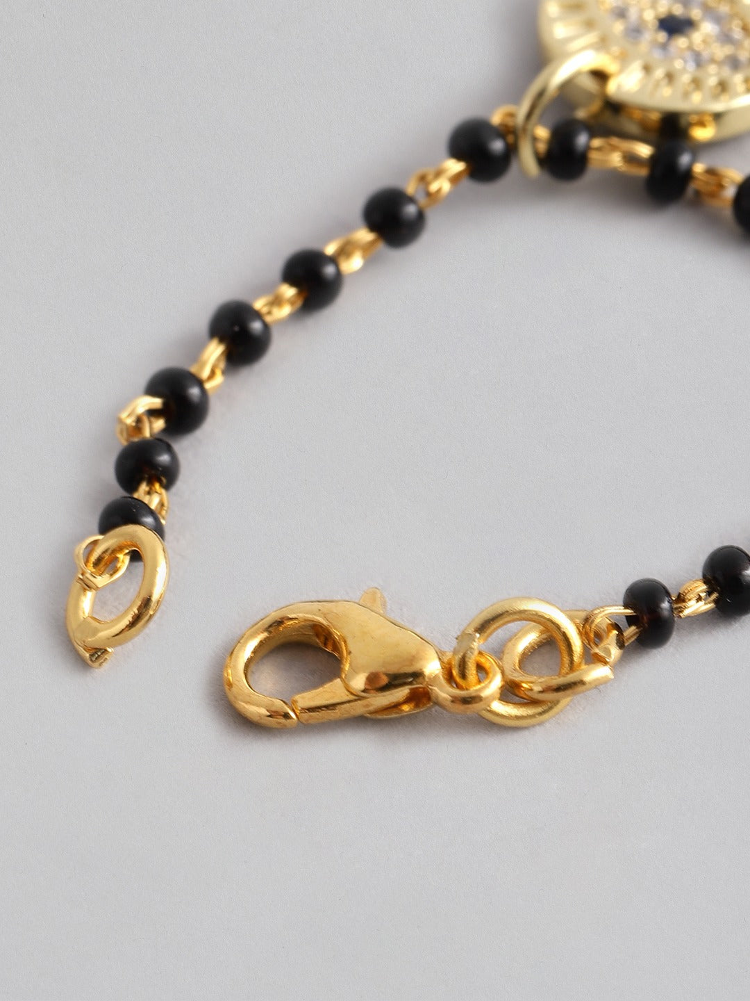 Blueberry gold plated Evil Eye bracelet and Watch charm