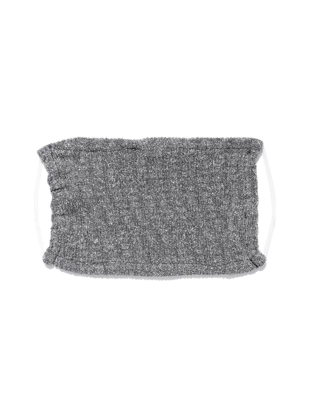 Blueberry glimmer grey knot hairband with reusable mask combo