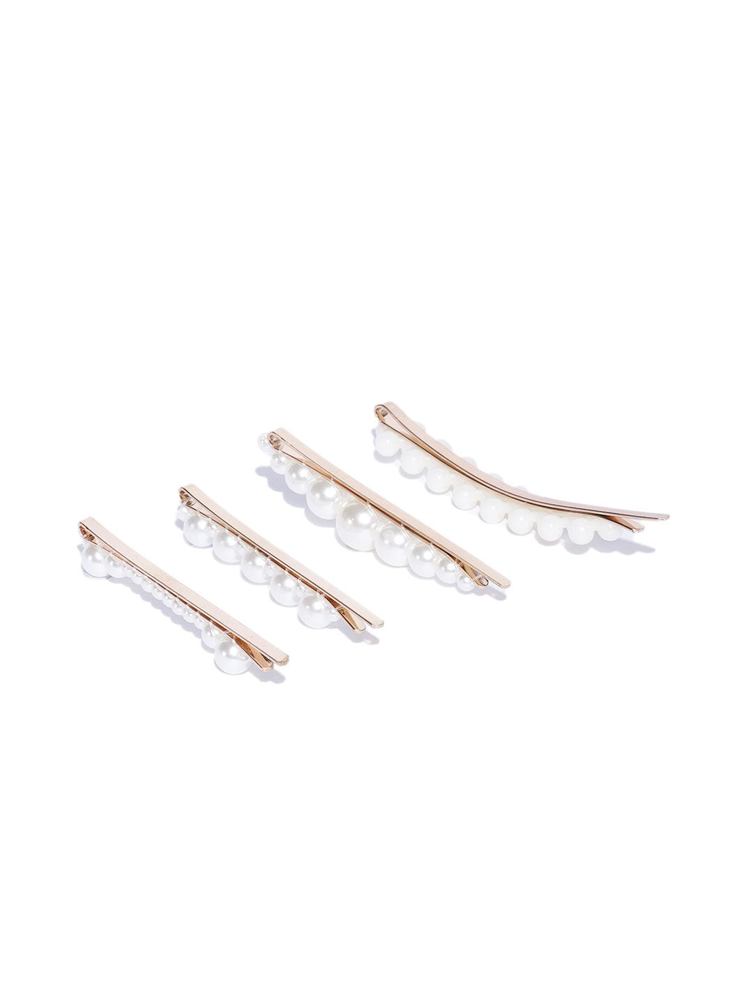 Blueberry set of 4 pearl embellished hair clips