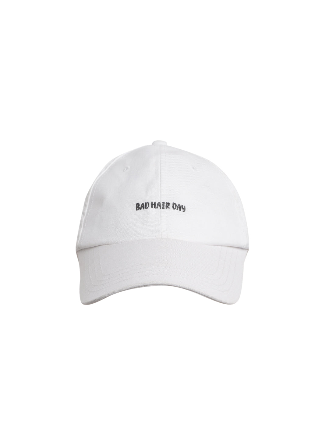 Blueberry BAD HAIR DAY embroidery White baseball cap