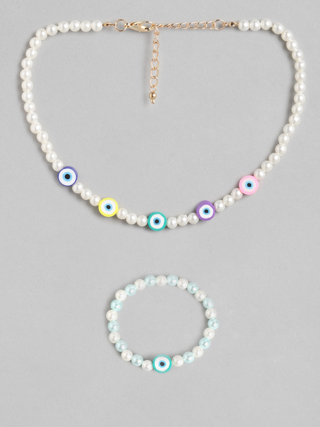 Buy Ishhaara Gold-Plated Pearl-Beaded Necklace | Multicoloured Color Women  | AJIO LUXE