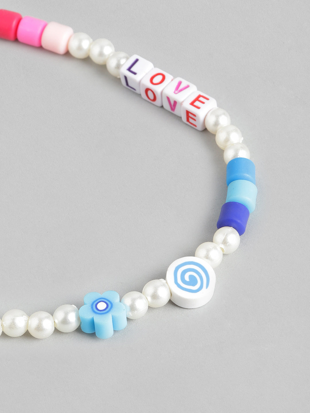 Boho Love Letter Colorful Polymer Clay Beaded Necklace For Women Baroque  Pearl Choker White Surfer Bead Ladies Necklace Set Gift - AliExpress