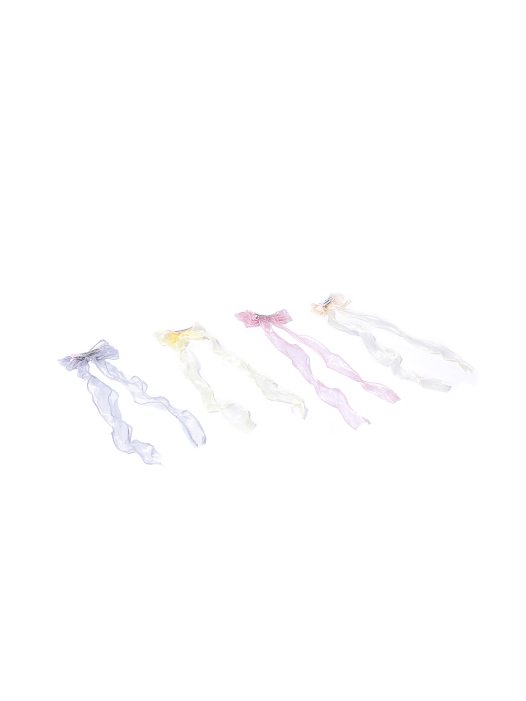Blueberry KIDS set of 4 multi knot detailing hair clips