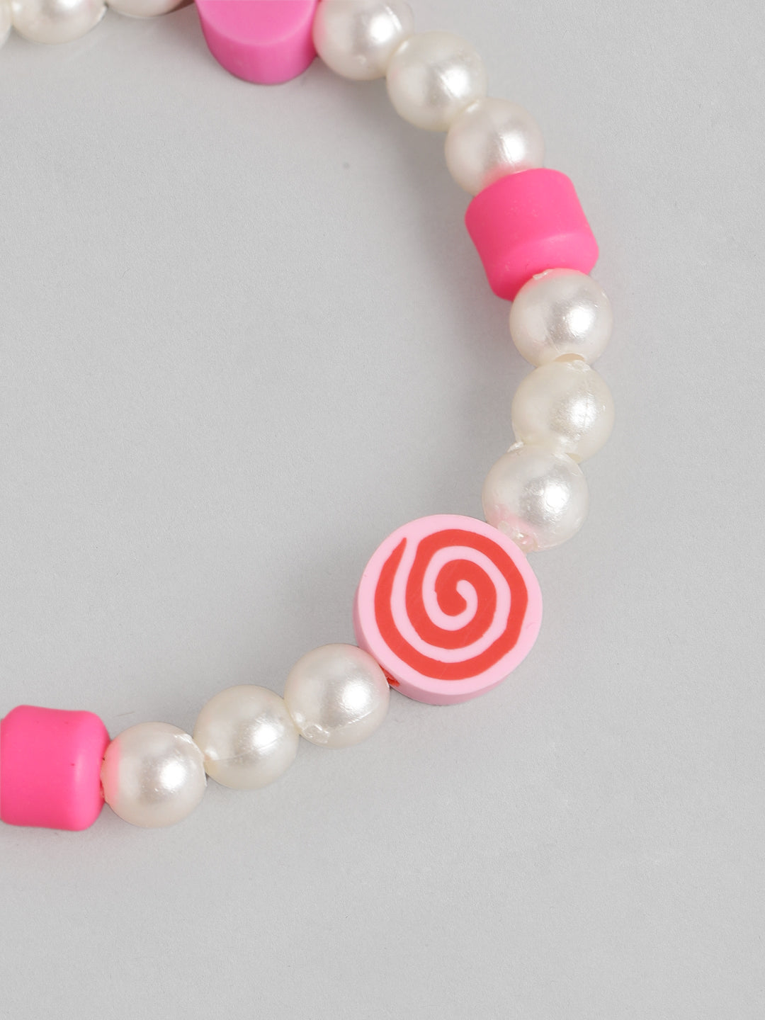 Blueberry KIDS peach and pearl shell necklace and bracelet combo
