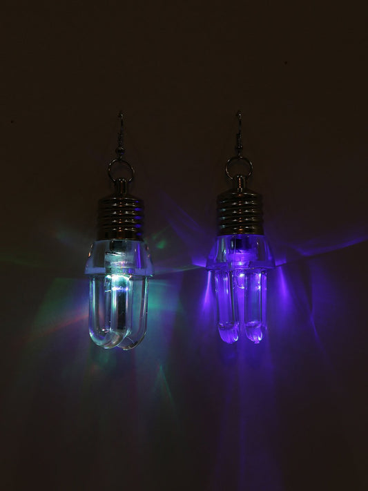 Blueberry cfl shaped drop earrings