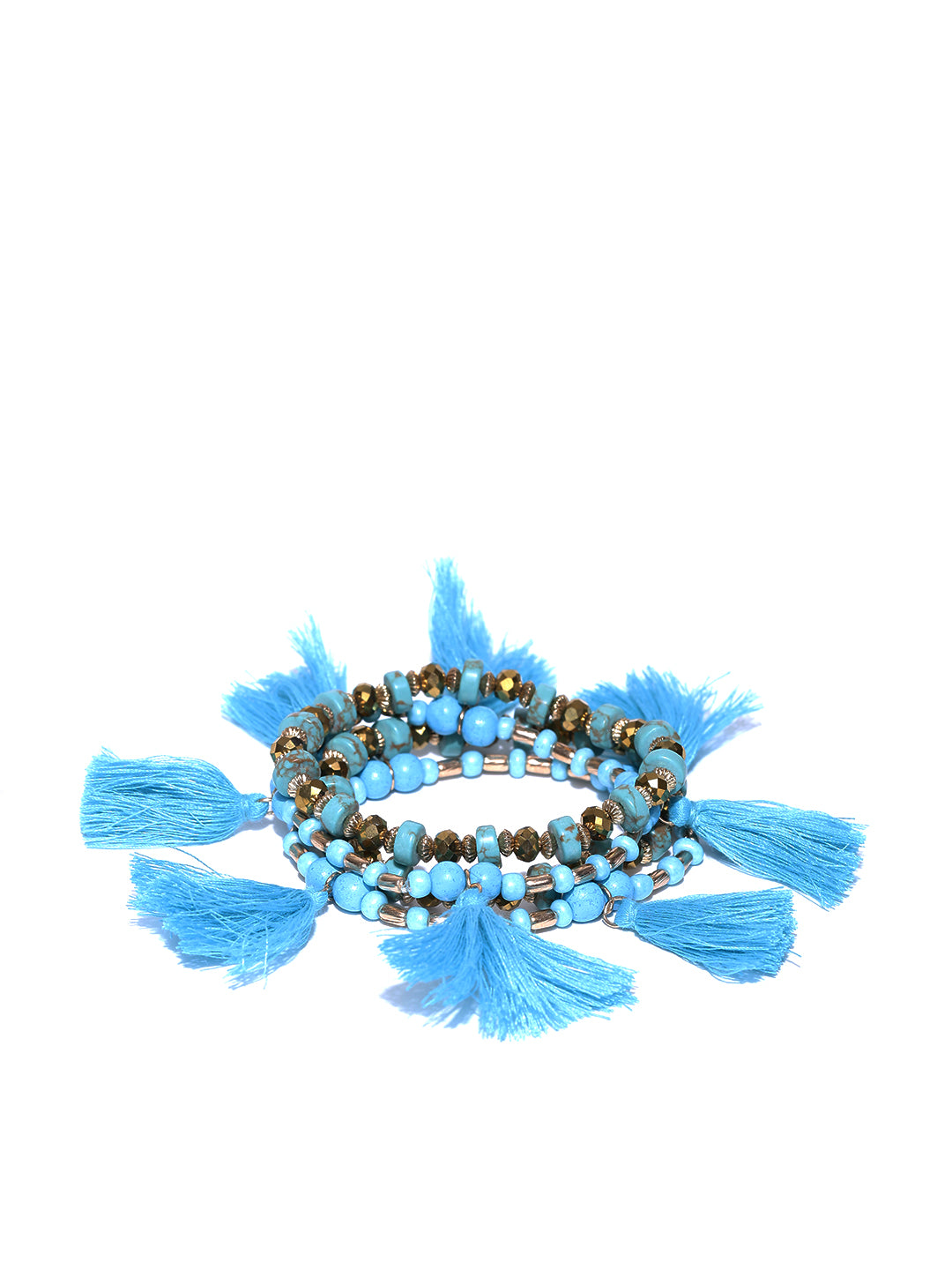 Blueberry Set of 4 Multicoloured Beaded Bracelet