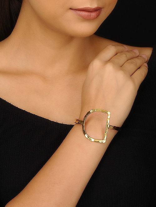 Blueberry gold plated hand cuff bracelets