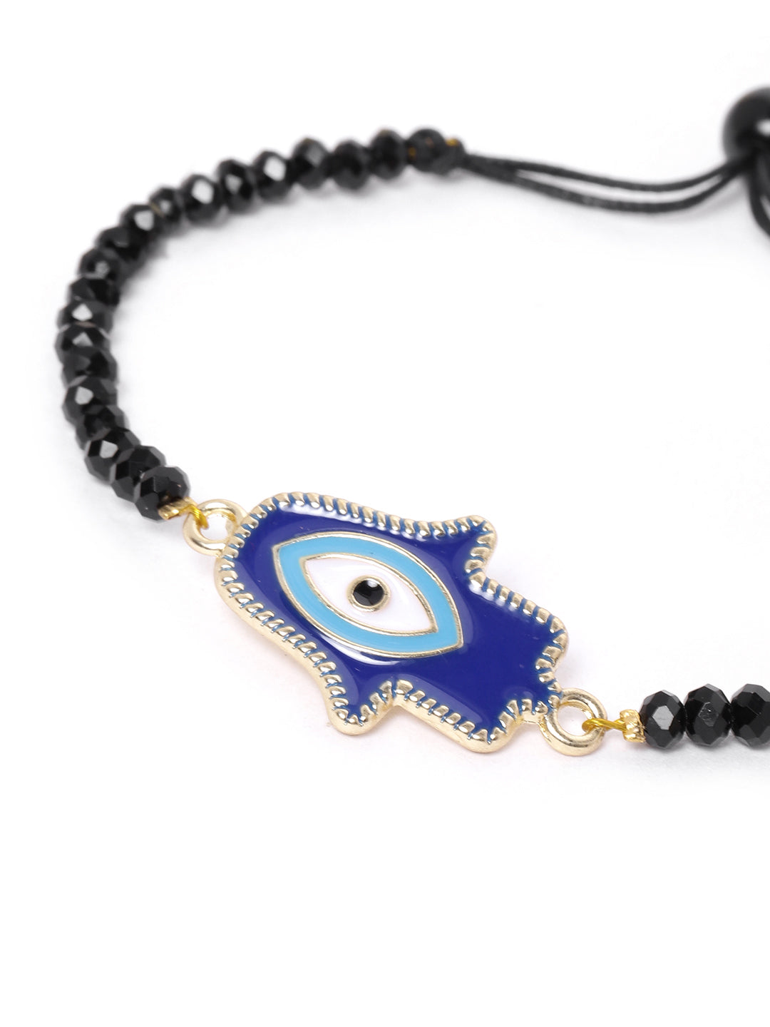 Dainty Iced Evil Eye Bracelet - Blue | Items By Mel, Inc.