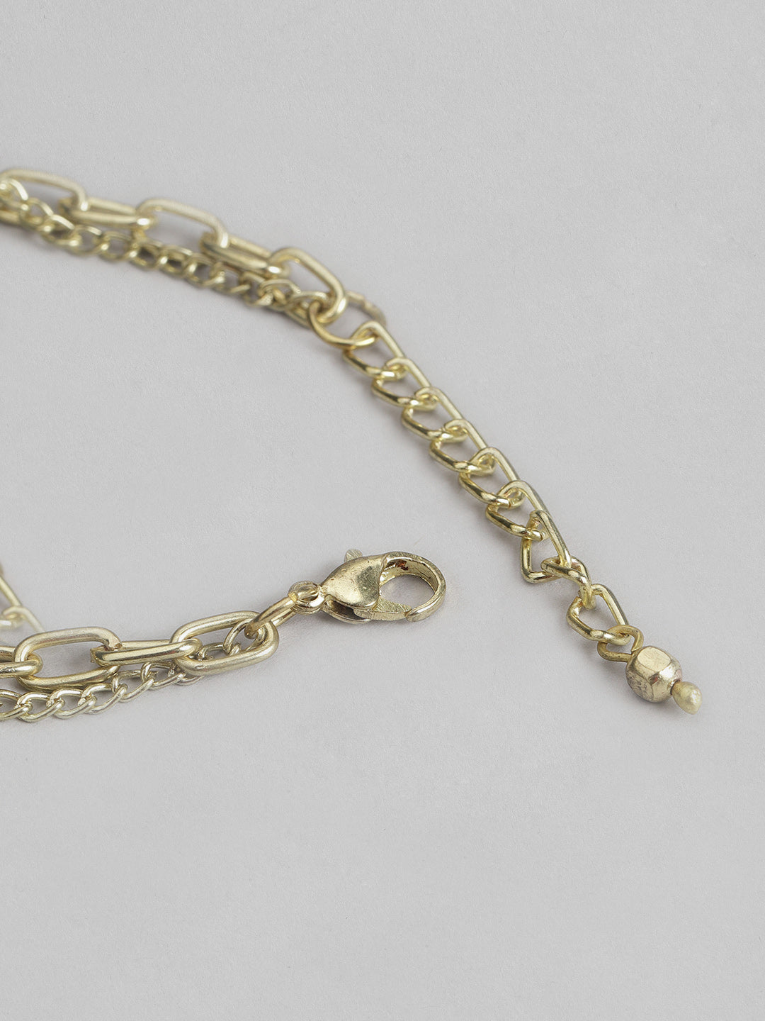 Blueberry Evil Eye gold plated chain bracelet