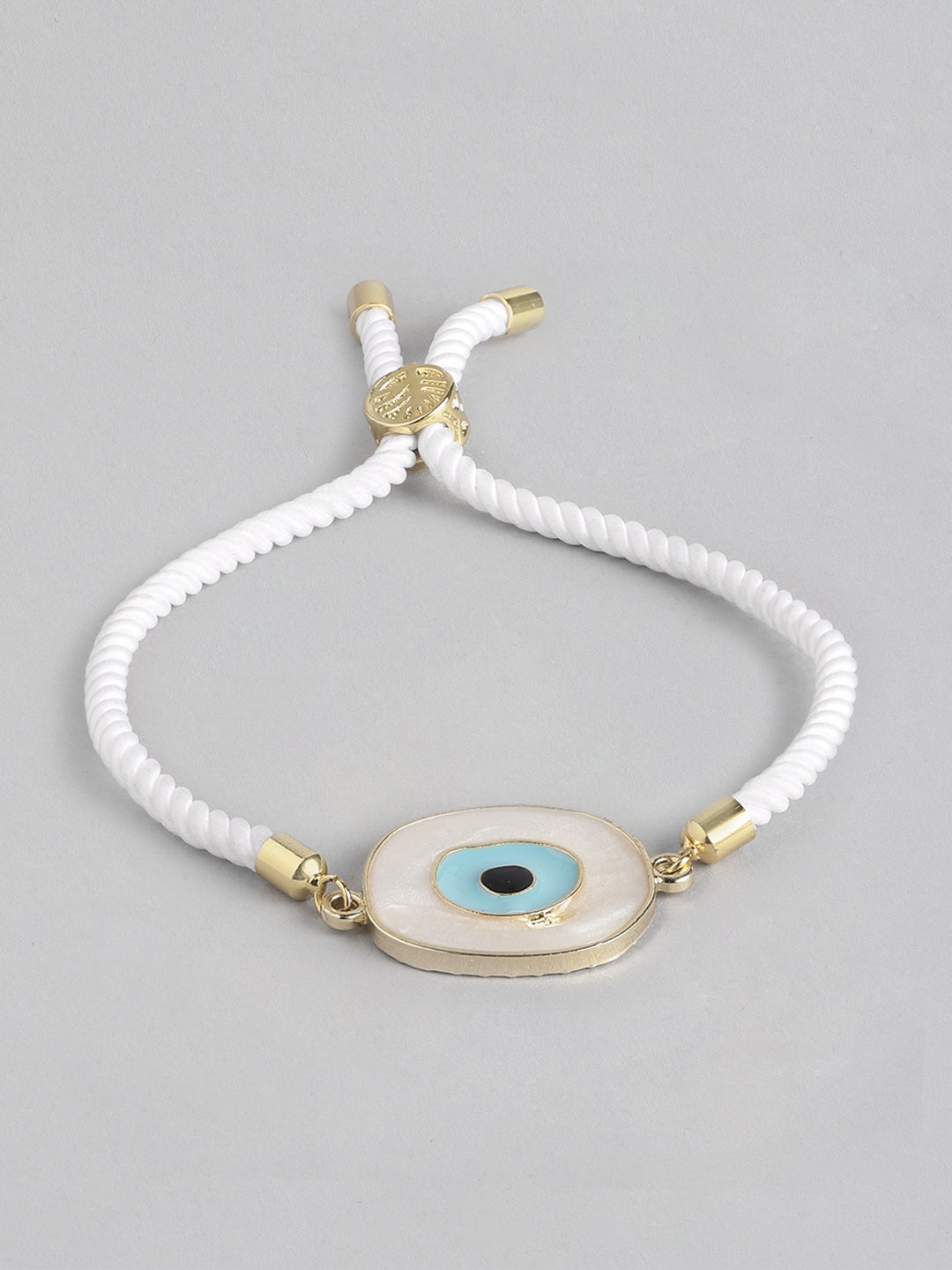 Blueberry gold plated Evil Eye bracelet