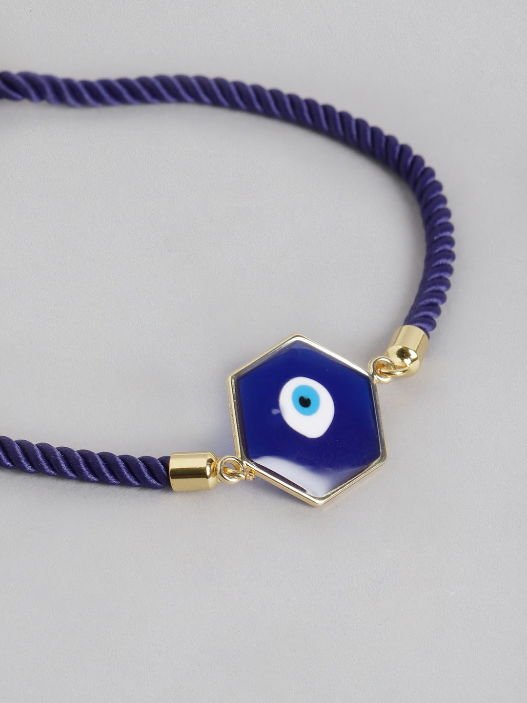 Blueberry blue Evil Eye bracelet
