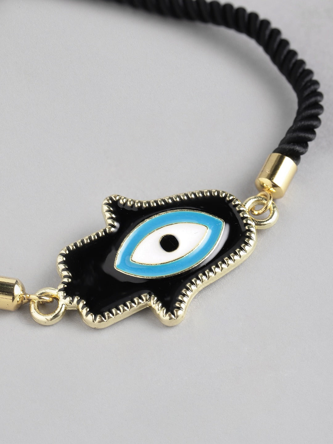 Blueberry black Evil Eye bracelet