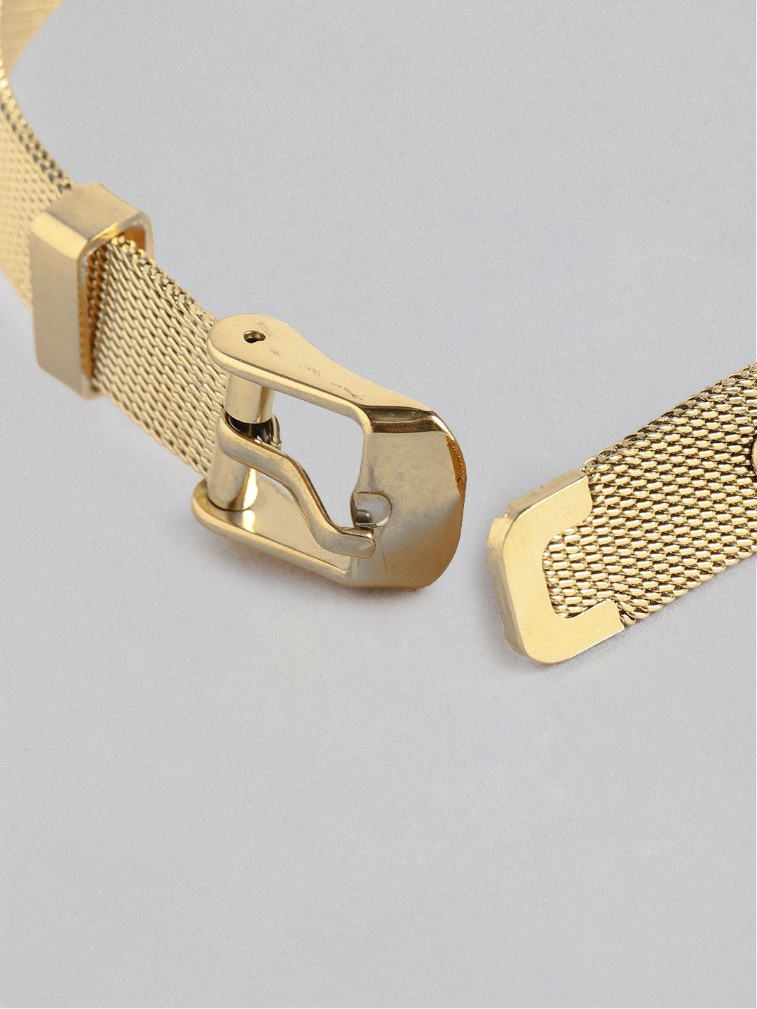 Blueberry gold plated bee detailing strap bracelet
