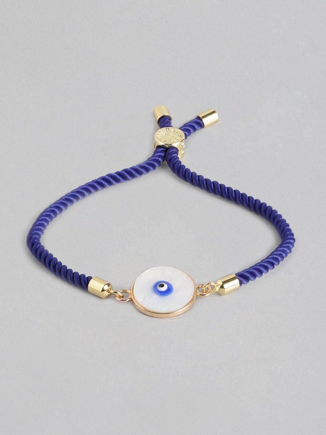 Blueberry Evil Eye blue and white bracelet