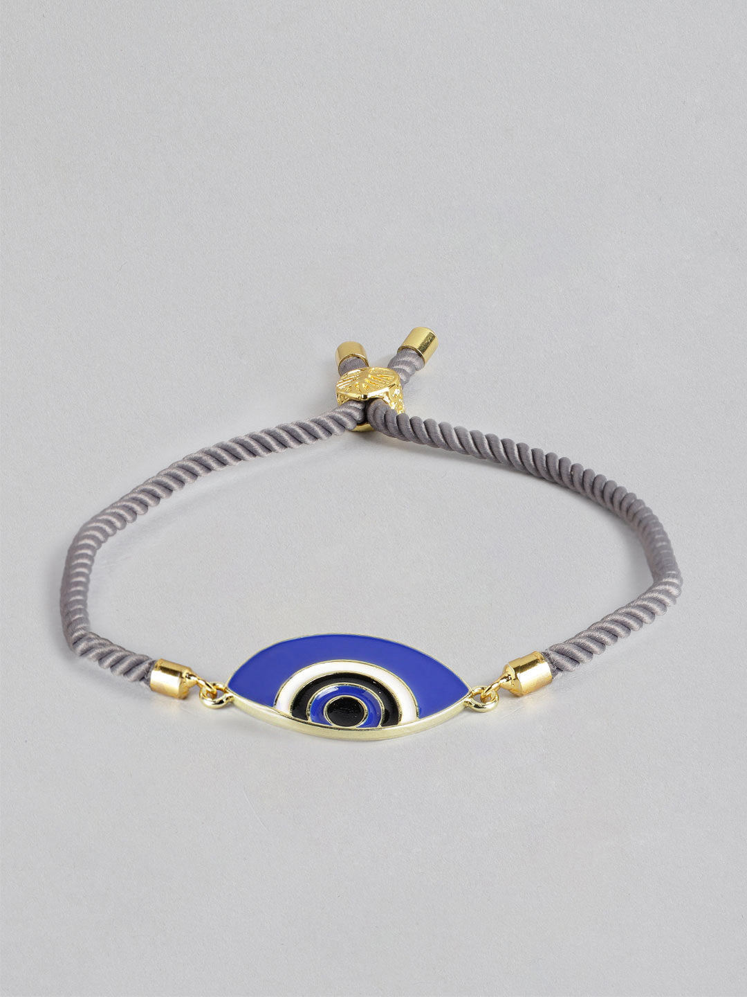 Blueberry Grey Evil Eye bracelet