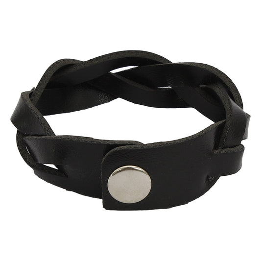 Lazy panda leather bracelet