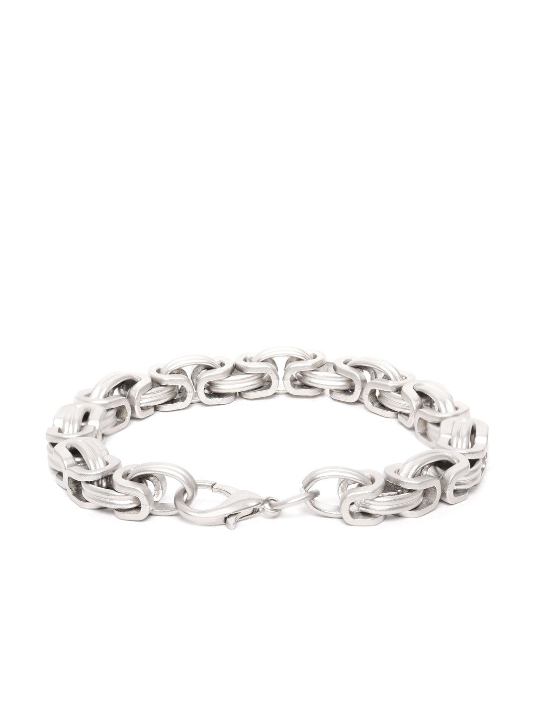 Blueberry silver interlock chain bracelet