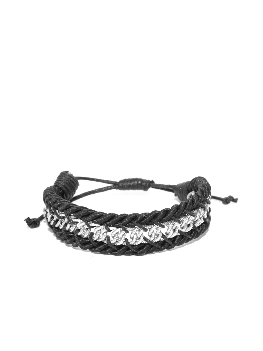 Lazy panda set of 2 necklace and black bracelet