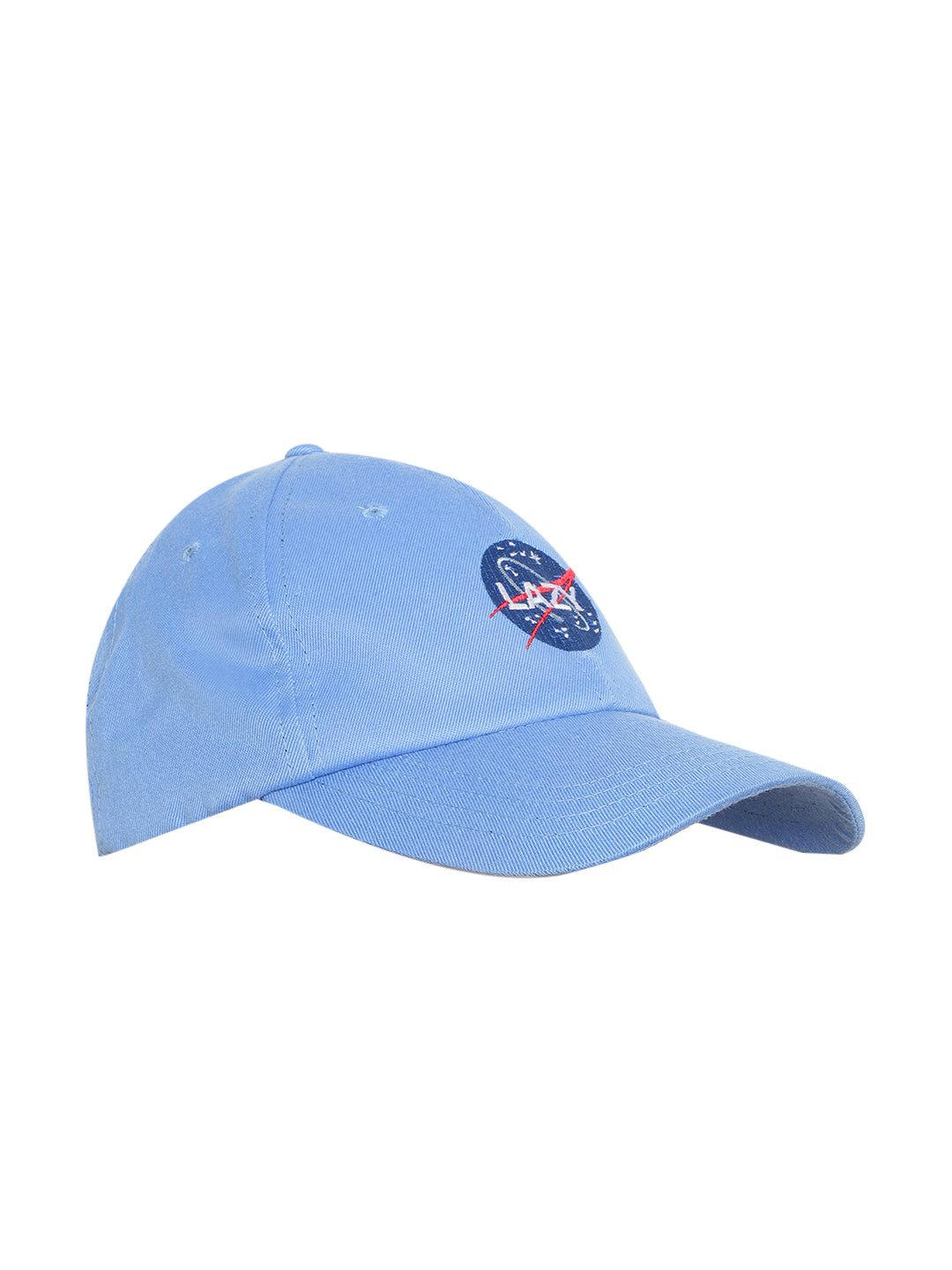 Blueberry Blue NASA LAZY embroidered baseball cap