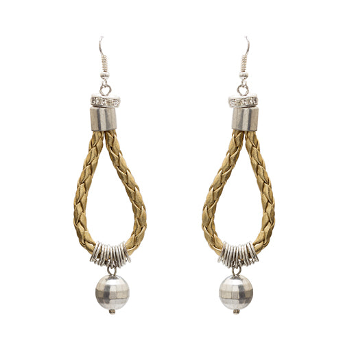 Blueberry golden drop earring