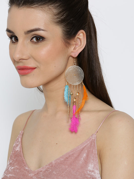 Blueberry set of 2 drop earrings-onesize-multi