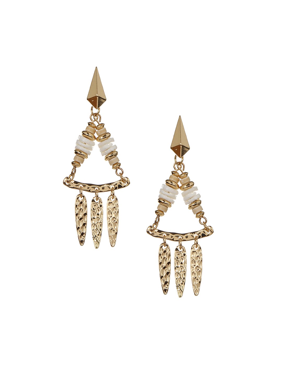 Gold toned drop earrings