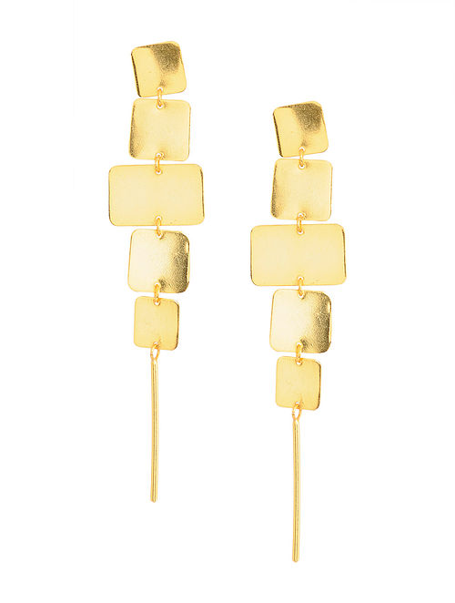 Blueberry gold plated drop earring