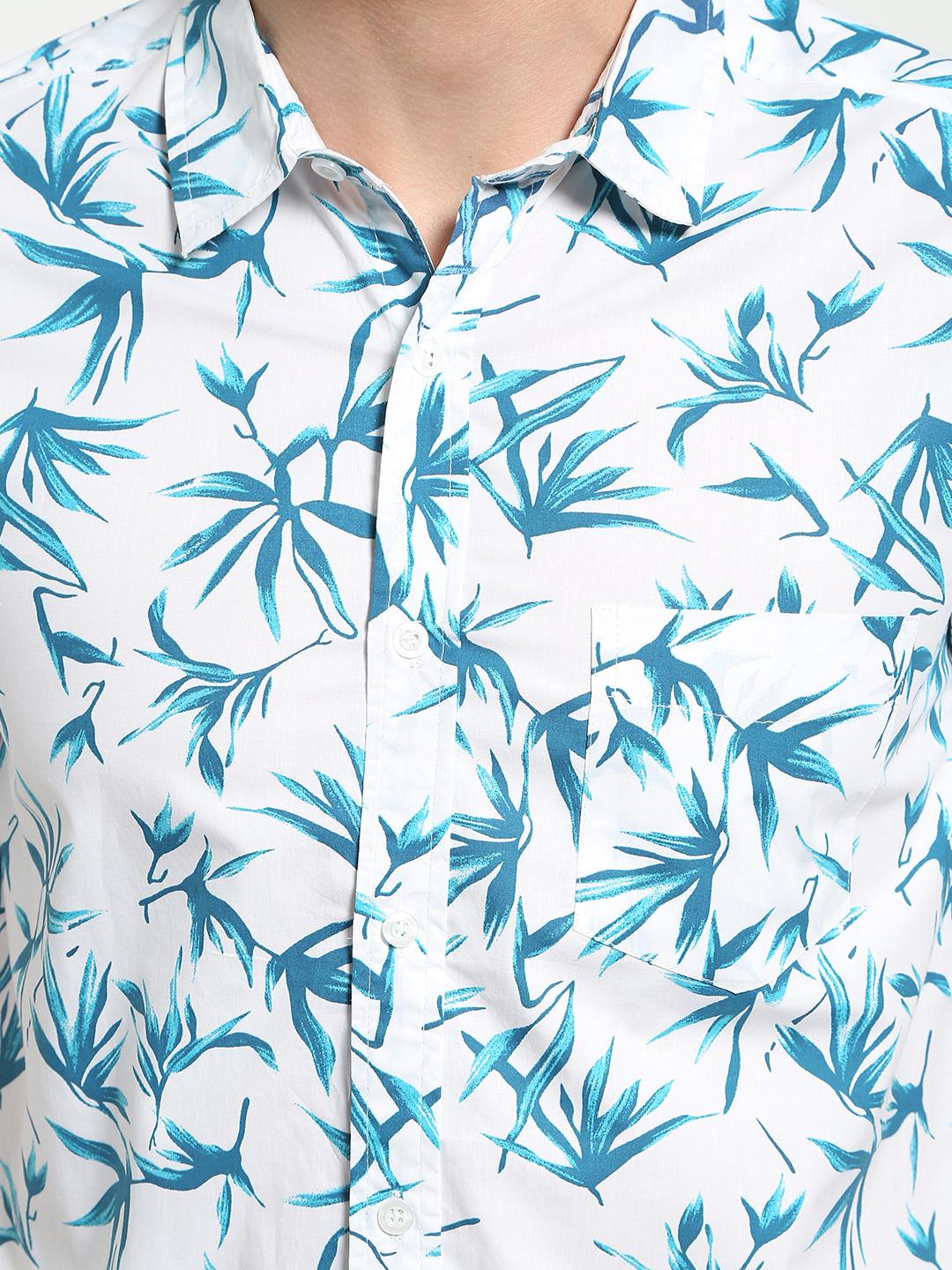 Lazy panda  tropical leaf print shirt