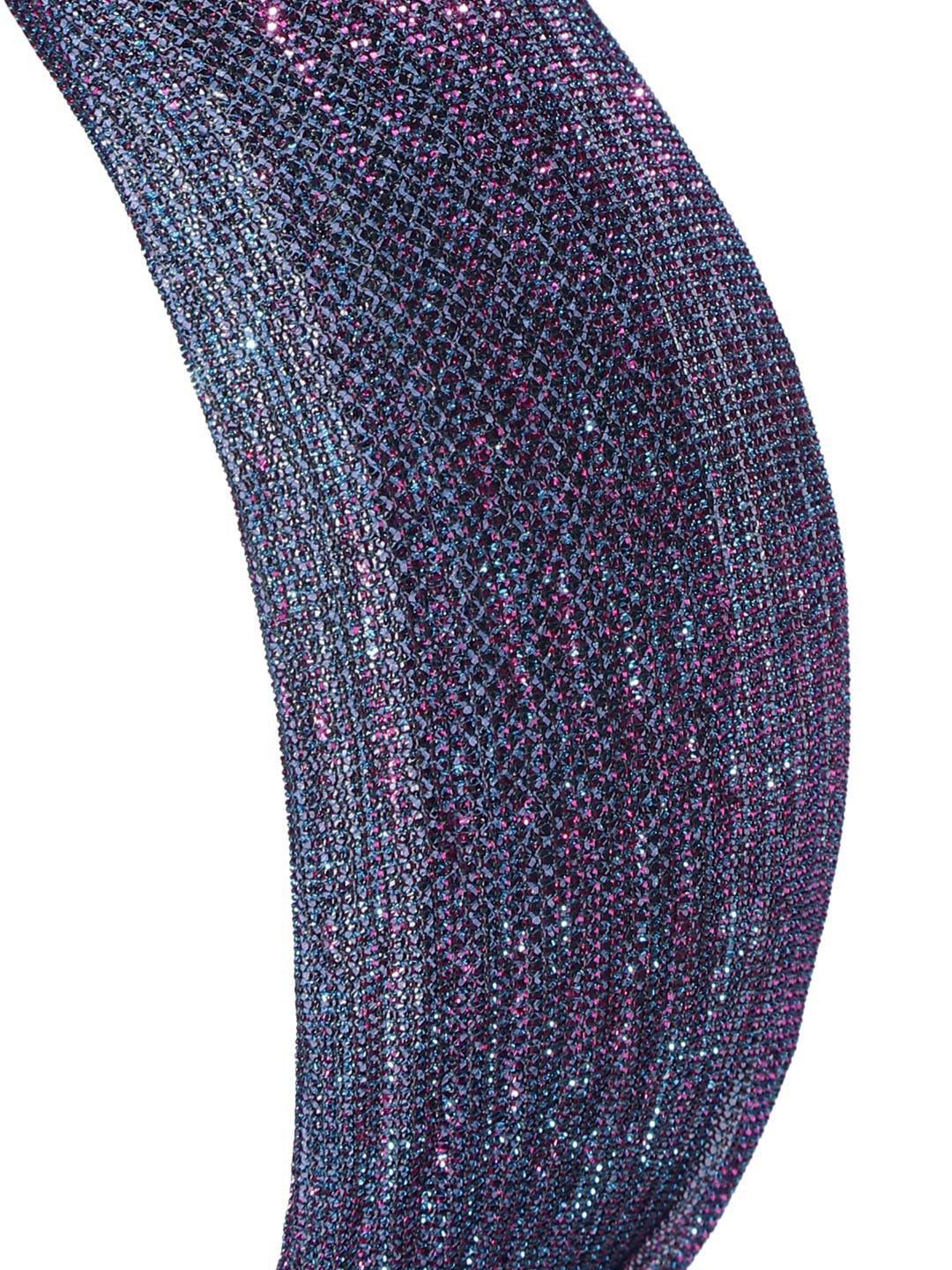 Blueberry Purple simar fabric beaded hair band