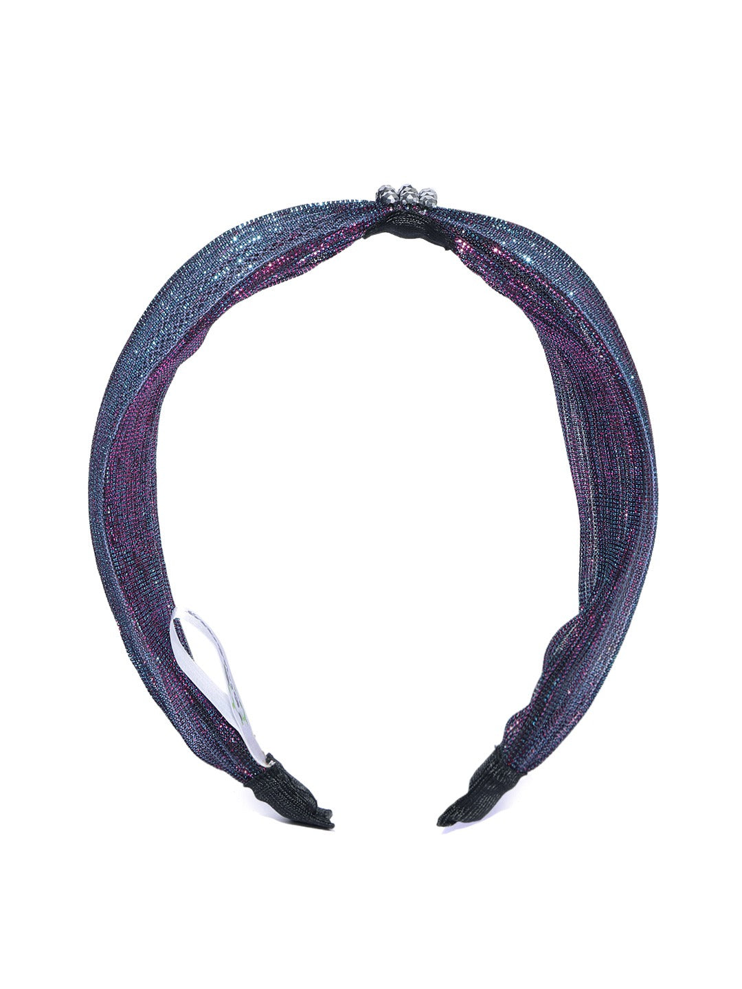 Blueberry Purple simar fabric beaded hair band
