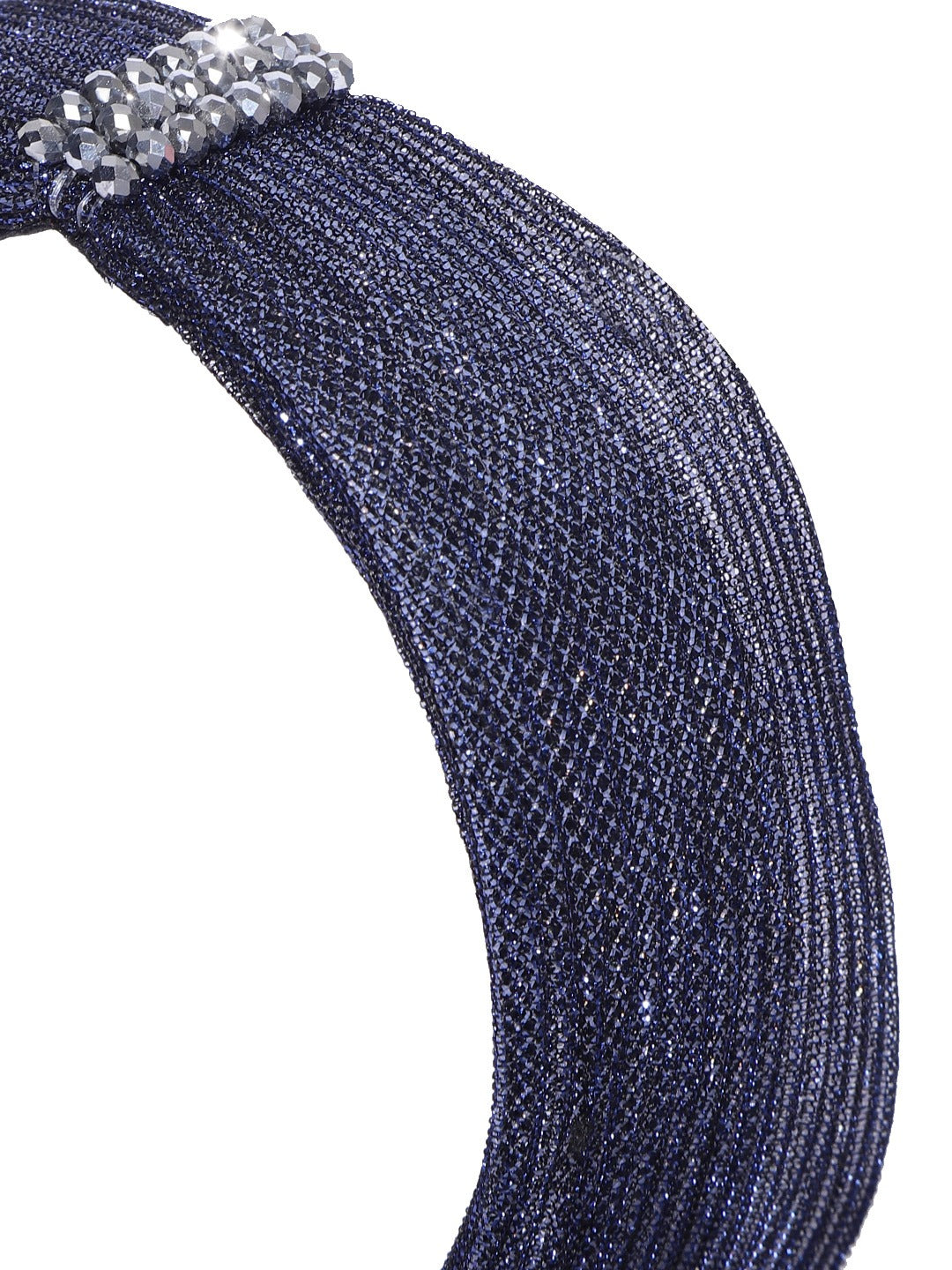 Blueberry navy blue simar fabric hair band