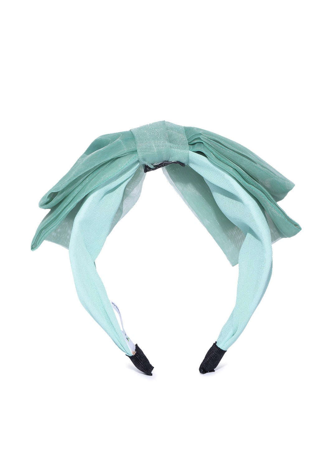Blueberry Sea green net fabric knot hair band