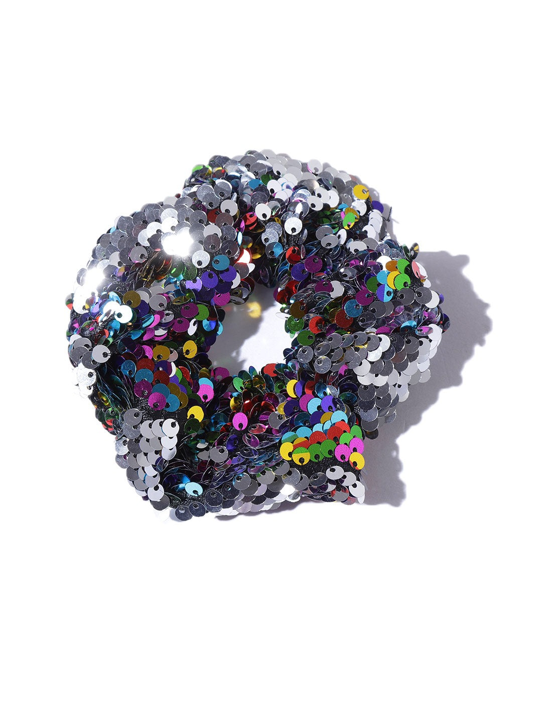 Blueberry multi sequin embellished scrunchies