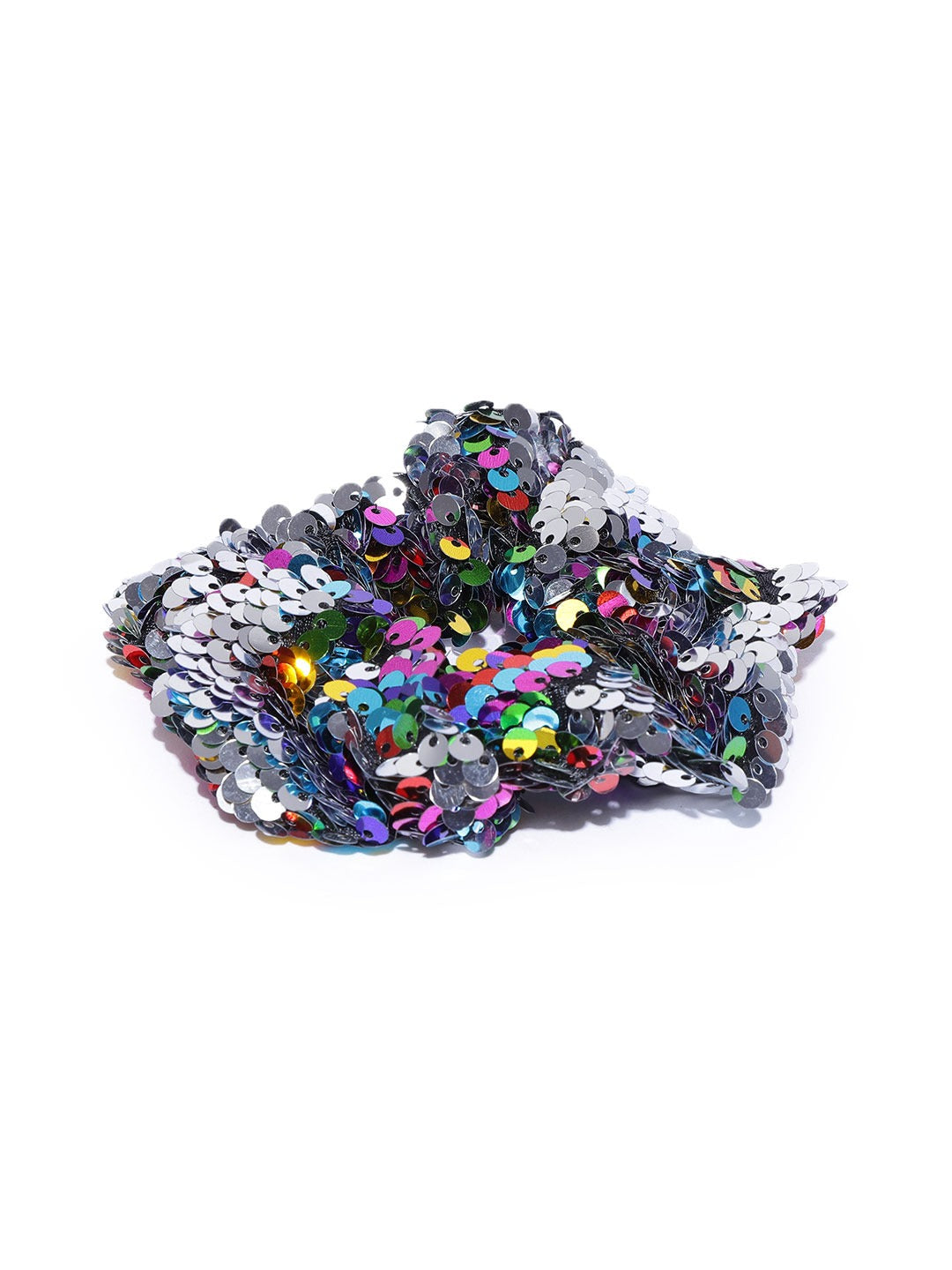 Blueberry multi sequin embellished scrunchies