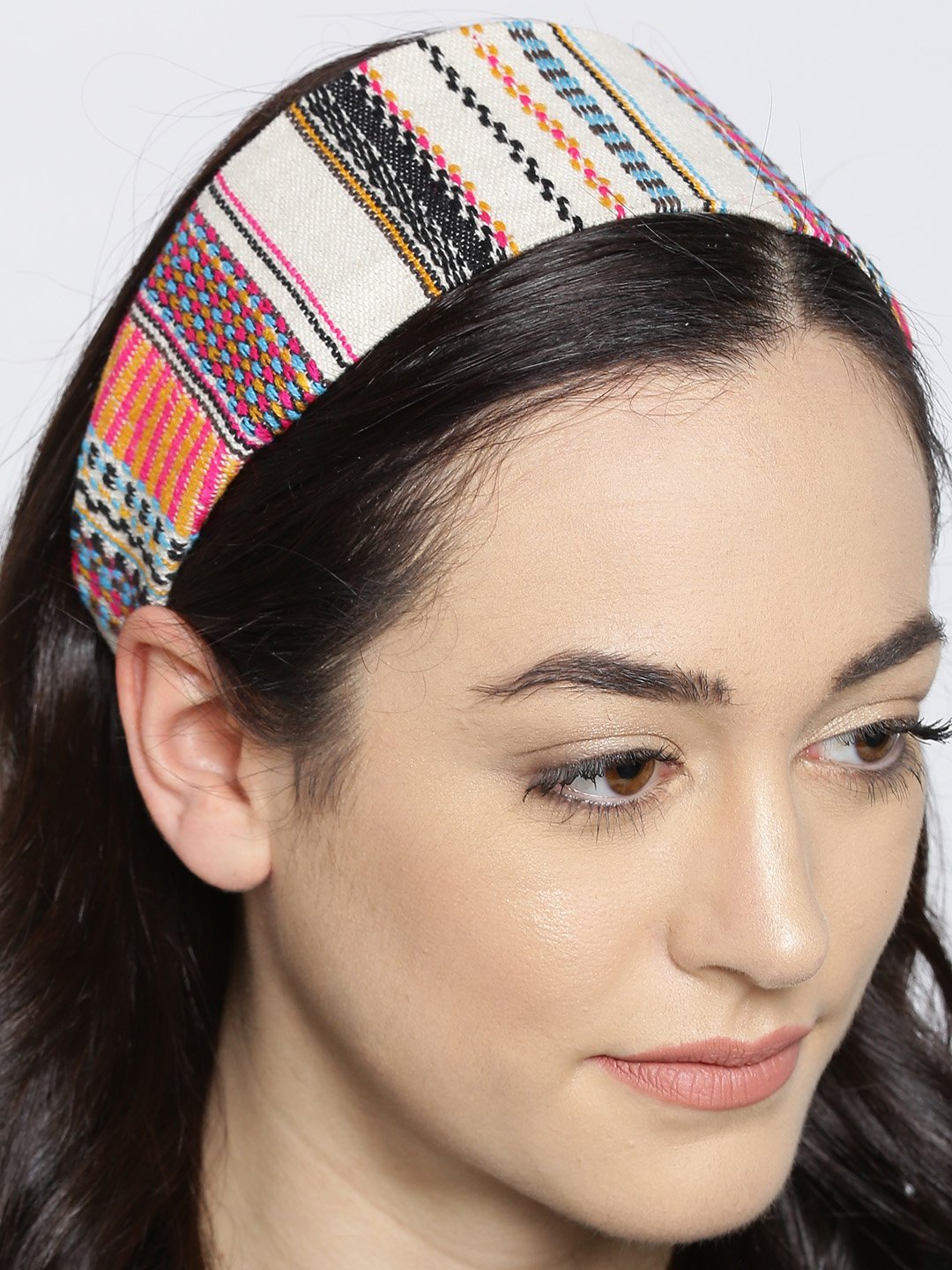 Blueberry multi color fabric hair band