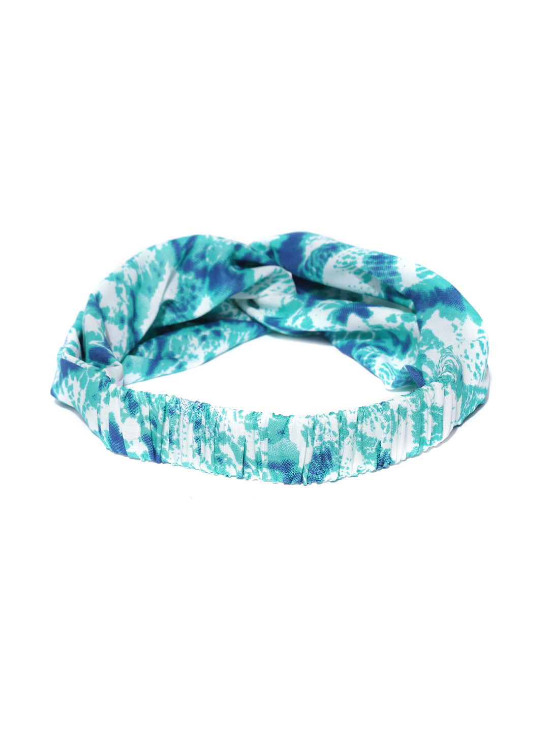 Blueberry blue color printed hair band