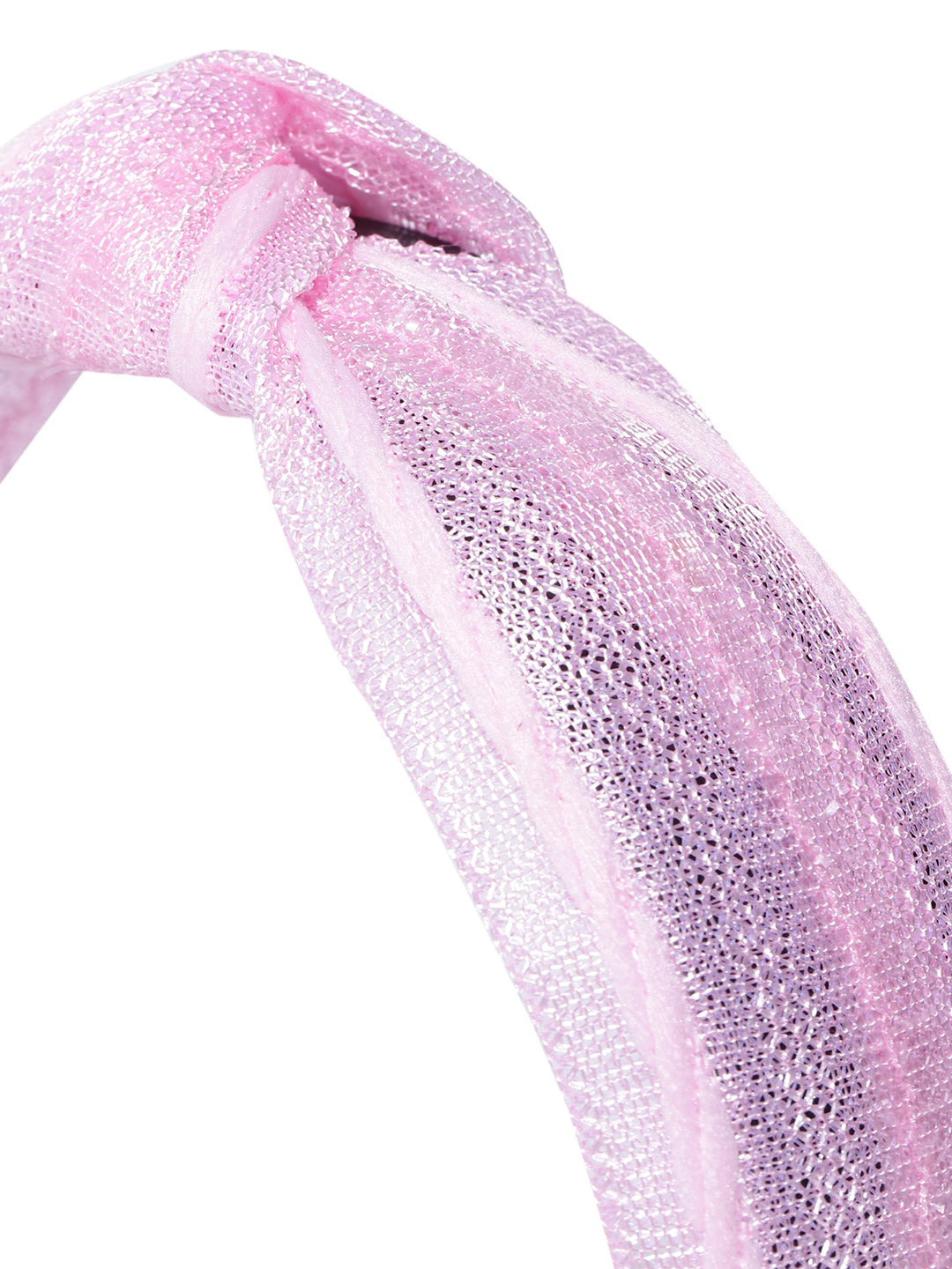 Blueberry pink color knot detailing hair band