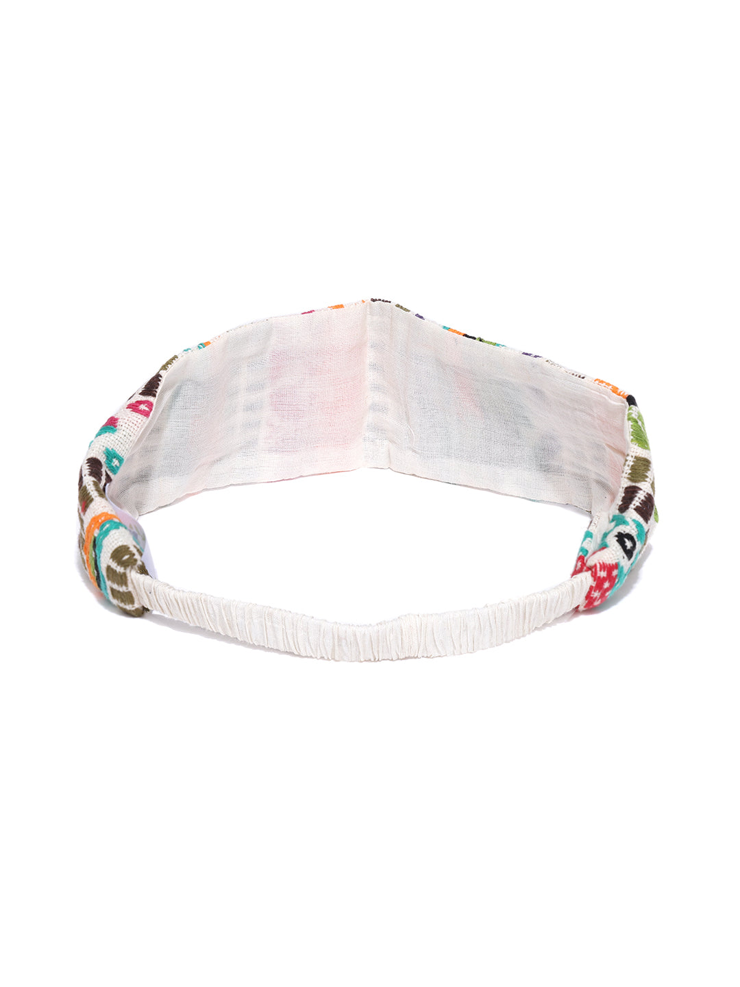 Blueberry multi color embroidery hairband