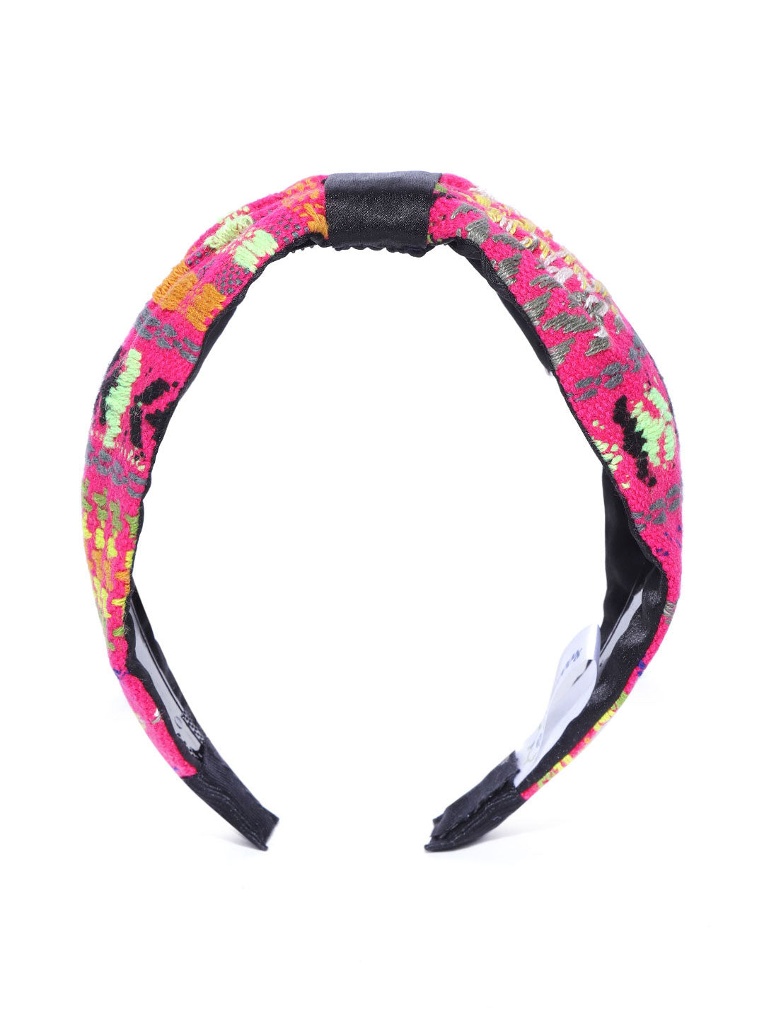 Blueberry multi colour embroidery fabric hairband