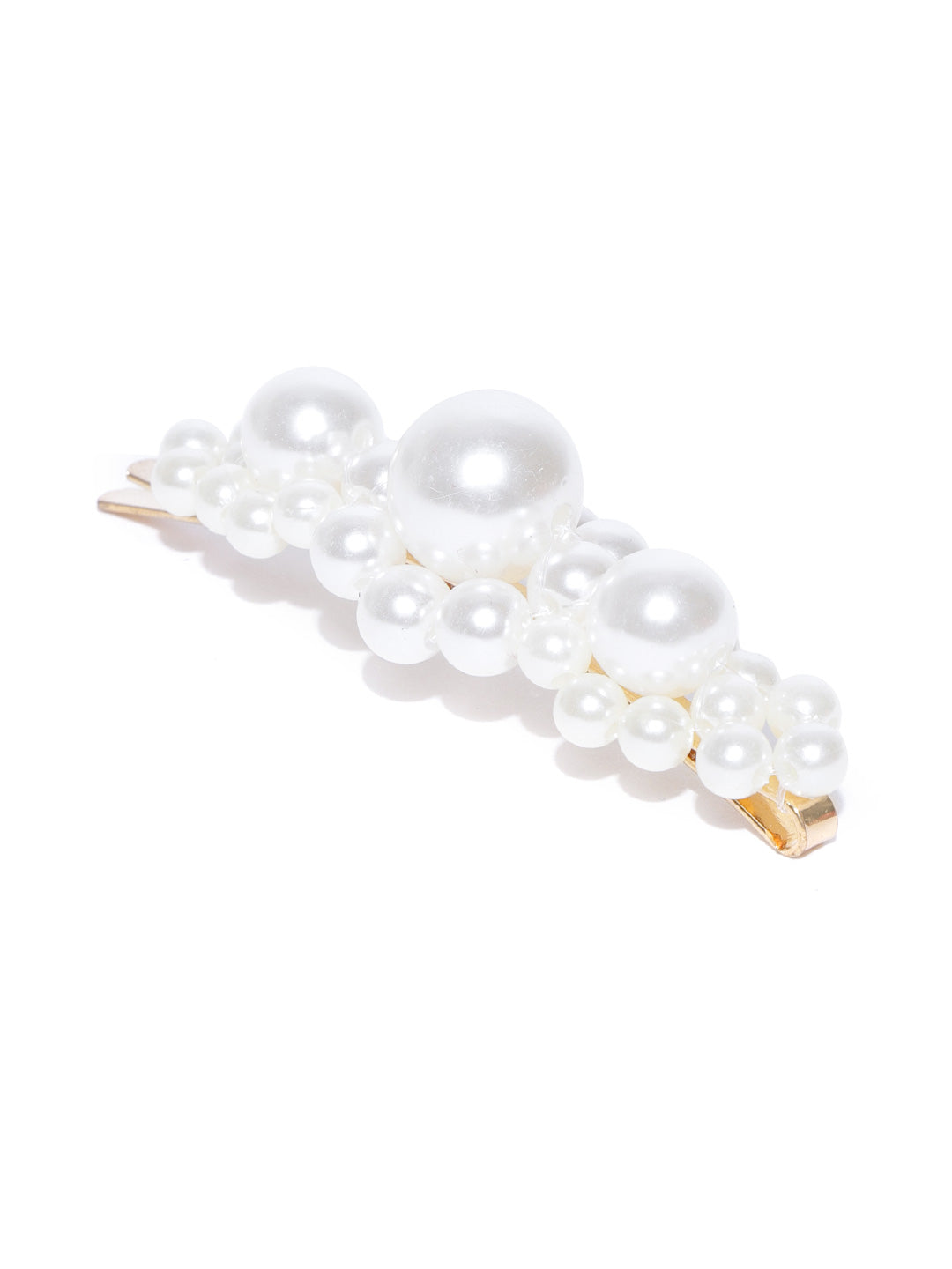 Blueberry offwhite pearl detailing hair pin
