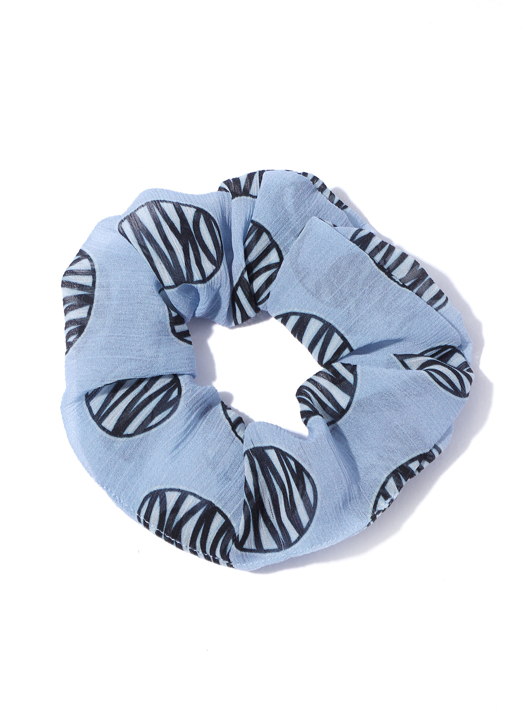 Blueberry set of 3 multi printed scrunchies