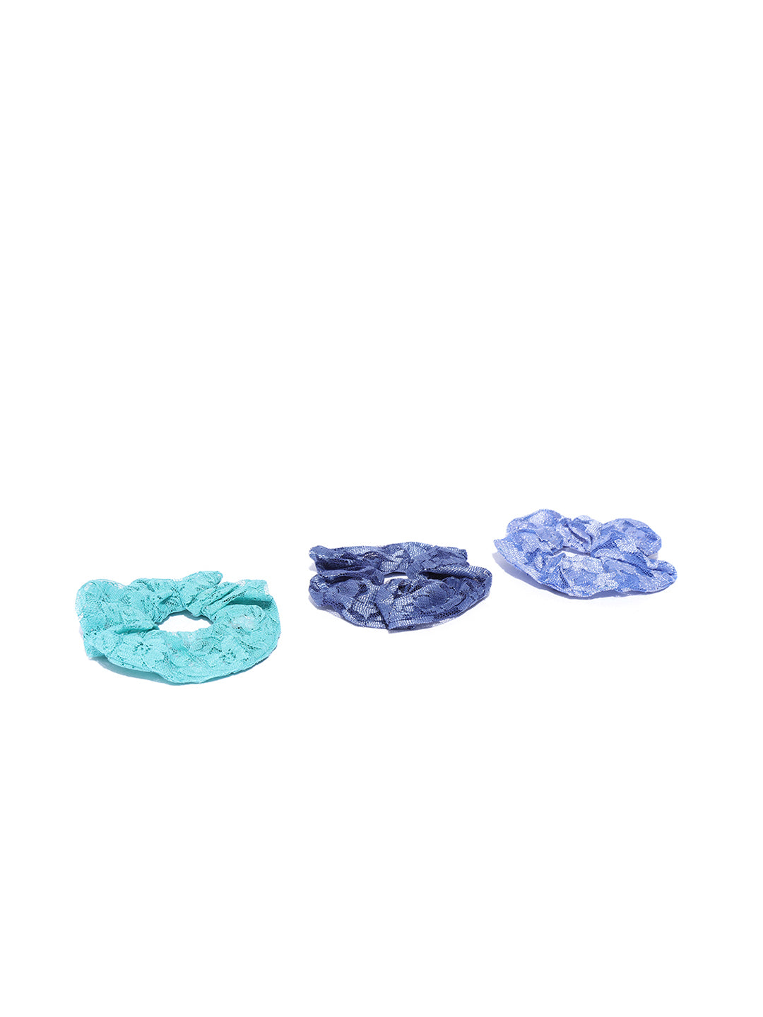 Blueberry set of 3 multi scrunchie