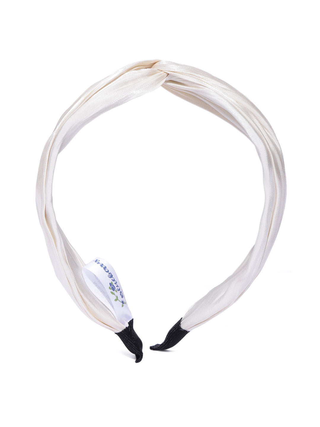 Blueberry cream pleated knot hairband